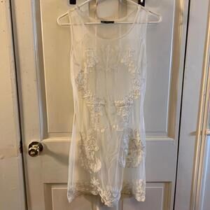 🍁Papillon shear quilted stitched pull on dress cover.